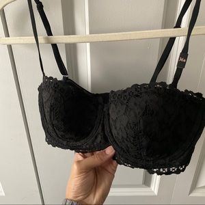 [Victoria’s Secret] black balconette bra